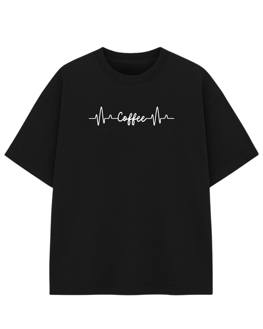 Coffee Being Oversized T-Shirt | Coffee Lover Graphic Tee