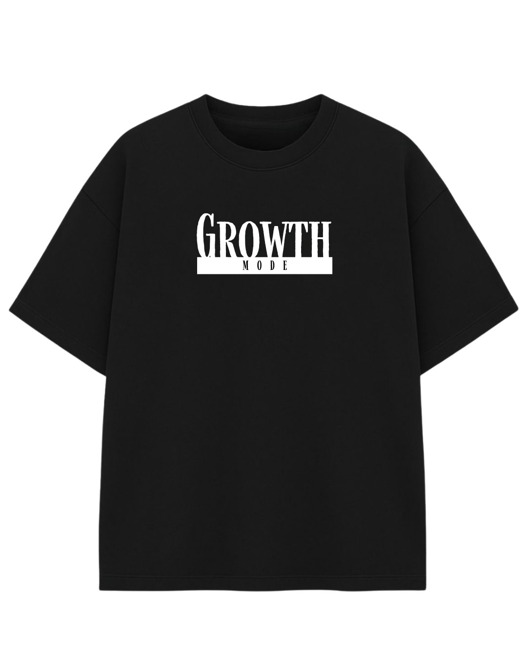 Growth Mode Oversized T-Shirt | Performance Driven Graphic Tee