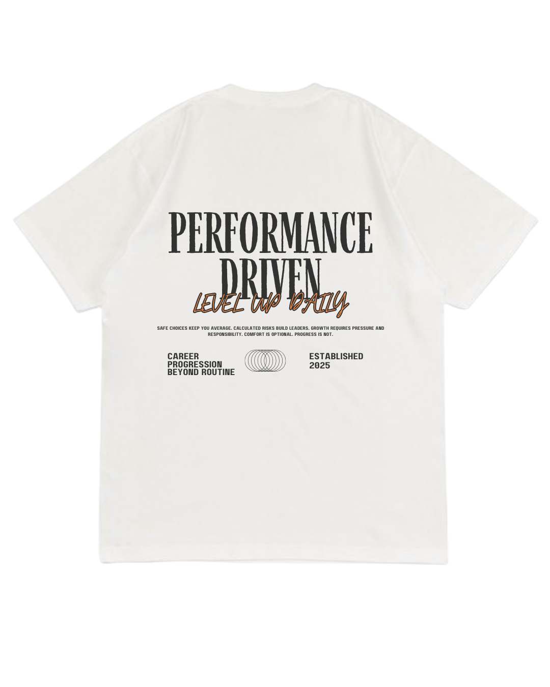 Growth Mode Oversized T-Shirt | Performance Driven Graphic Tee