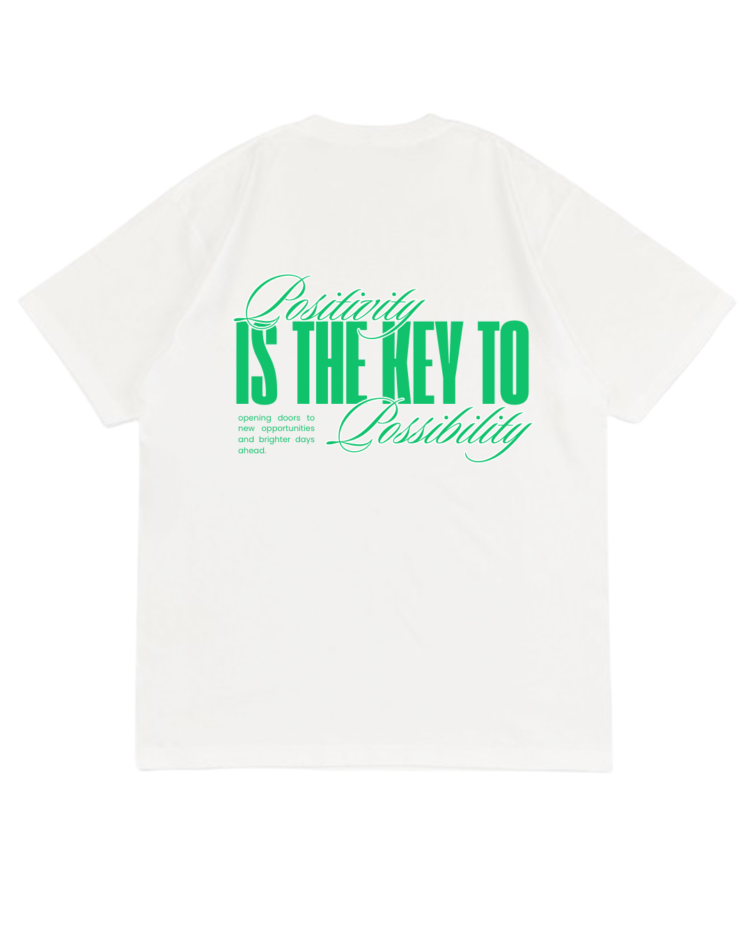 Positivity Oversized T-Shirt | Positive Thinking Graphic Tee