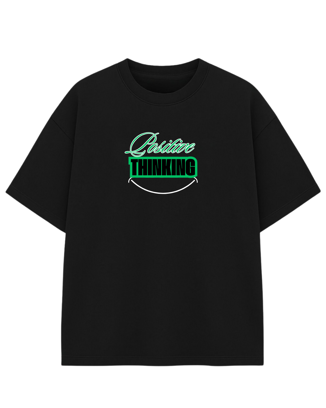 Positivity Oversized T-Shirt | Positive Thinking Graphic Tee